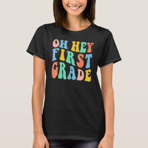 Camiseta Retro Oh Primeiro Grau De Volta À Classe 1rua Da E