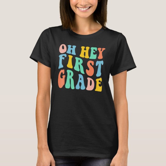 Camiseta Retro Oh Primeiro Grau De Volta À Classe 1rua Da E (Frente)
