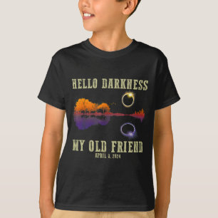Camiseta Retro Olá Escuridão Meu Antigo Amigo Engraçado Tot