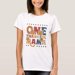 Camiseta Retro One Mama Grata - Dia de Ação de Graças