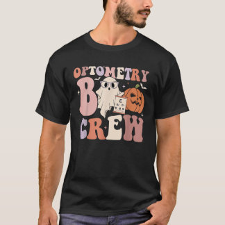 Camiseta Retro Optometry Boo Crew Optometrist Ghost Pumpkin