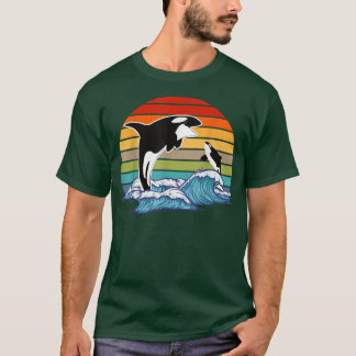 Camiseta Retro Orca Killer Whale 