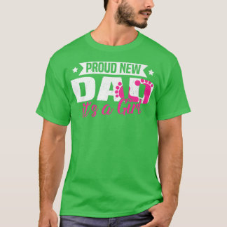 Camiseta Retro Orgulhoso Novo papai É uma Revenda de Gênero
