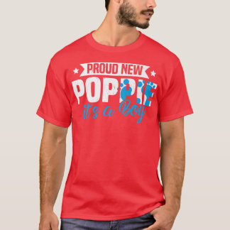 Camiseta Retro Orgulhoso Novo Poppie É um Menino Gênero Rev