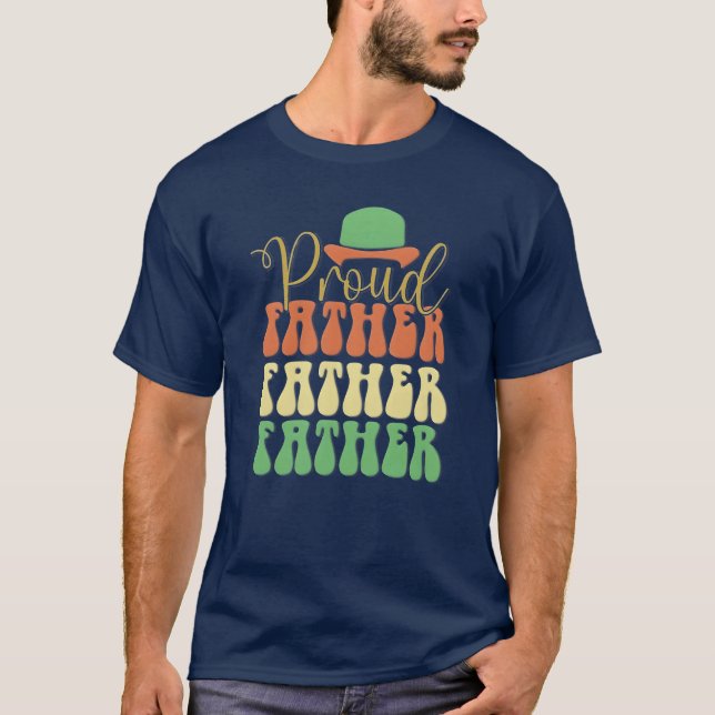 Camiseta Retro Orgulhoso Padre (Frente)