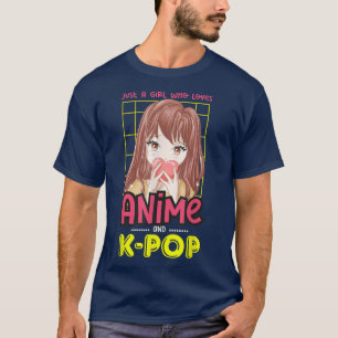 Camiseta Retro Otaku Japan Neko Apenas Uma Menina Que Ama A