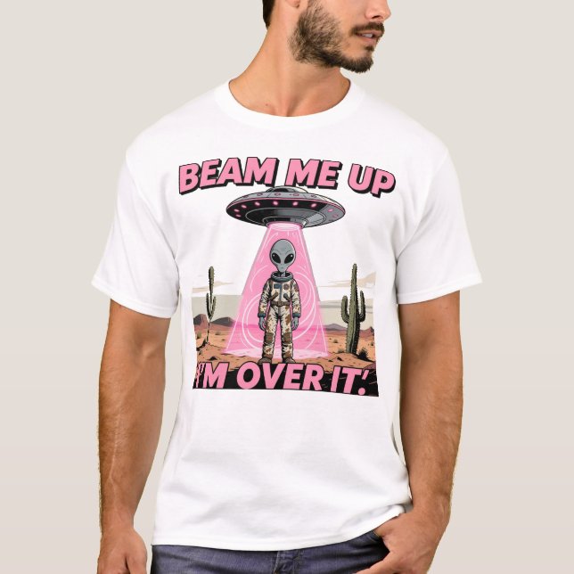 Camiseta Retro OVNI Alien (Frente)