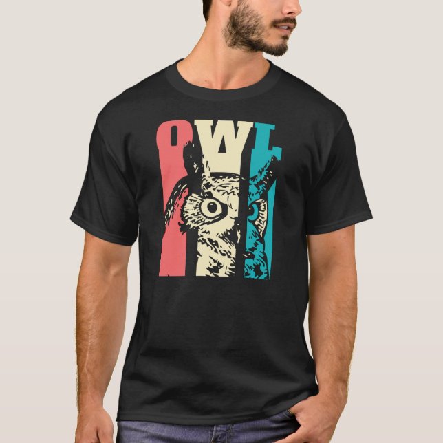 Camiseta Retro Owl (Frente)