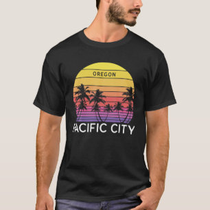 Camiseta Retro Pacific City Beach Surf Vintage Palm Veneice