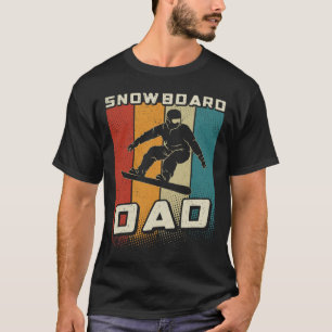 Camiseta Retro Pai de Snowboard Padre Snowboarde
