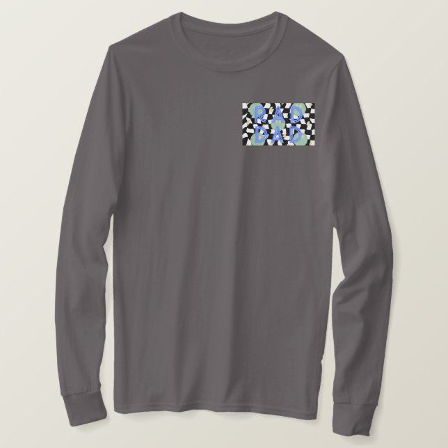 Camiseta Retro "Pai rígido" e parafusos de Relâmpago (Frente do Design)