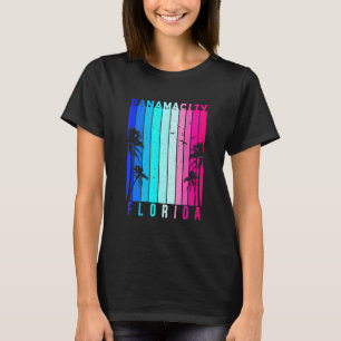 Camiseta Retro Panamá City Florida Beach Summer Tropical So