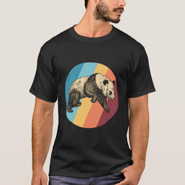 Camiseta Retro Panda Vintage Panda (Frente)