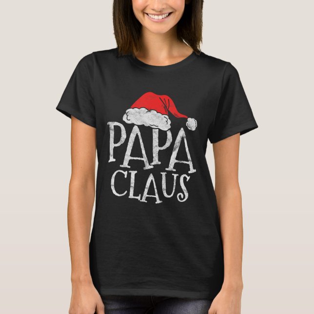 Camiseta Retro Papa Claus Gift Funny Christmas Santa Costum (Frente)
