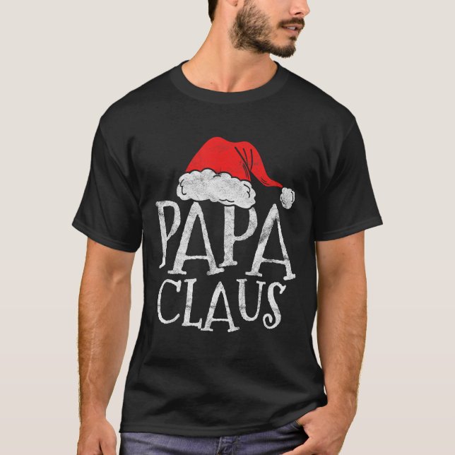 Camiseta Retro Papa Claus Gift Funny Christmas Santa Costum (Frente)