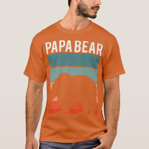 Camiseta Retro Papa Urso Caminhando Novo papai do Ventilado
