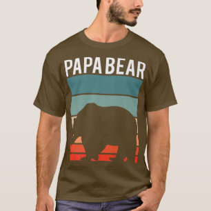 Camiseta Retro Papa Urso Caminhando Novo papai do Ventilado