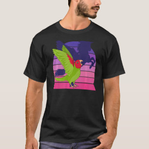 Camiseta Retro Papagaio Eu Asalei Unicórnio Eu Gritando Más