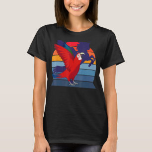 Camiseta Retro Papagaio I Asalou Unicórnio I Macaw de Asa V
