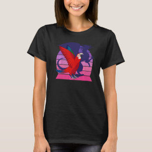 Camiseta Retro Papagaio I Dragão Eu Gritando Mac de asas ve