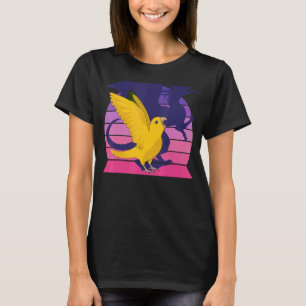 Camiseta Retro Papagaio I Dragão Eu Gritando Rainha da Bavi