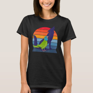 Camiseta Retro Papagaio I Howling Wolf I Gritando Coroa Azu