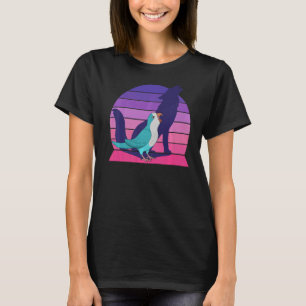 Camiseta Retro Papagaio I Howling Wolf I Gritando Monk Azul