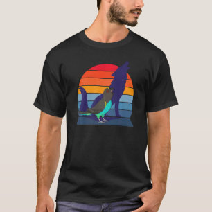Camiseta Retro Papagaio I Howling Wolf I grito com o pai de
