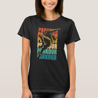 Camiseta Retro Parkour Free Running Parkour