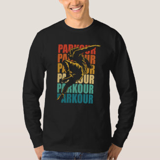 Camiseta Retro Parkour Free Running Parkour