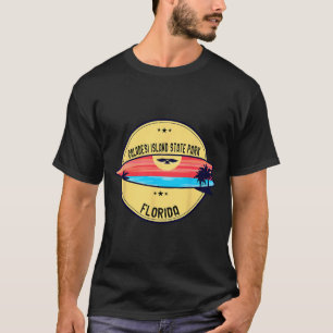 Camiseta Retro Parque Estadual da Ilha Caladesi Florida Pra