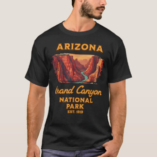Camiseta Retro Parque Nacional do Grand Canyon Arizona
