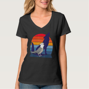 Camiseta Retro Parrot I Howling Wolf I Gritando Cinza Cocka