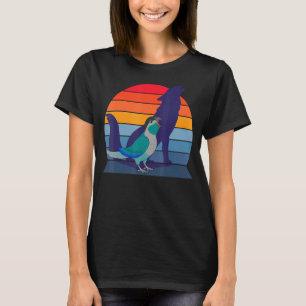 Camiseta Retro Parrot I Howling Wolf I Gritando Turquoise