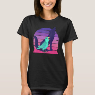 Camiseta Retro Parrot I Howling Wolf I Gritando Turquoise