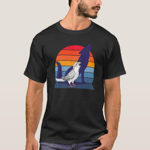 Camiseta Retro Parrot I Howling Wolf I Gritando White Budg