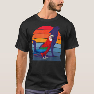 Camiseta Retro Parrot I Howling Wolf I Screing Green wing