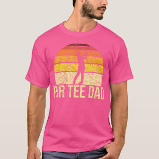 Camiseta Retro Partee Pai Par Tee Papai Jogador de Golfe Pa