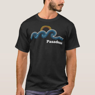 Camiseta Retro Pasadena California CA Vintage Beach Surf