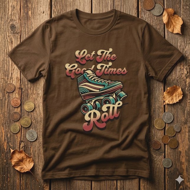 Camiseta Retro Patins de Roda 80s (Criador carregado)