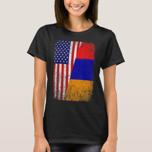 Camiseta Retro Patriótico Americano Bandeira da Armênia Afa