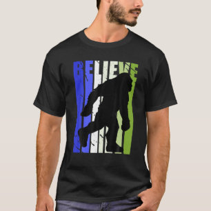 Camiseta Retro Pé Grande Yeti Desenhos Vintage Desgastados