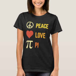 Camiseta Retro Peace Love Pi 3.14 Happy Pi Day Math Pun Pi