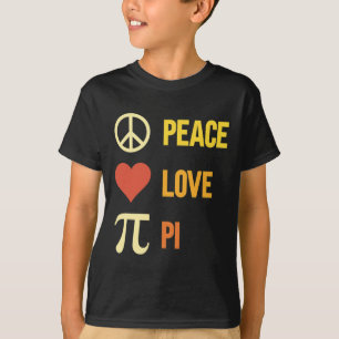Camiseta Retro Peace Love Pi 3.14 Happy Pi Day Math Pun Pi
