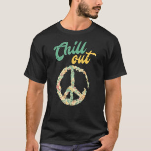 Camiseta Retro Peace Sign Fill Out
