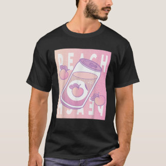 Camiseta Retro Peach Vaporwave 90s - Síntese estética japon