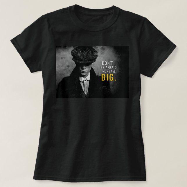 Camiseta Retro Peaky Blinders Incrível Para Ventilador De F (Frente do Design)