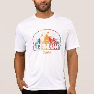Camiseta Retro Pebble Creek Mountain, Idaho 80