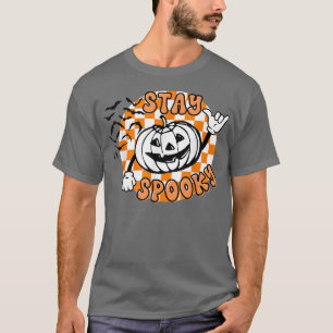 Camiseta Retro Permaneça Zangado Pumpkin Enrolado Engraçado