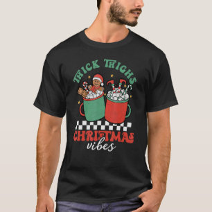 Camiseta Retrô Pesado Víblias de Natal Quente